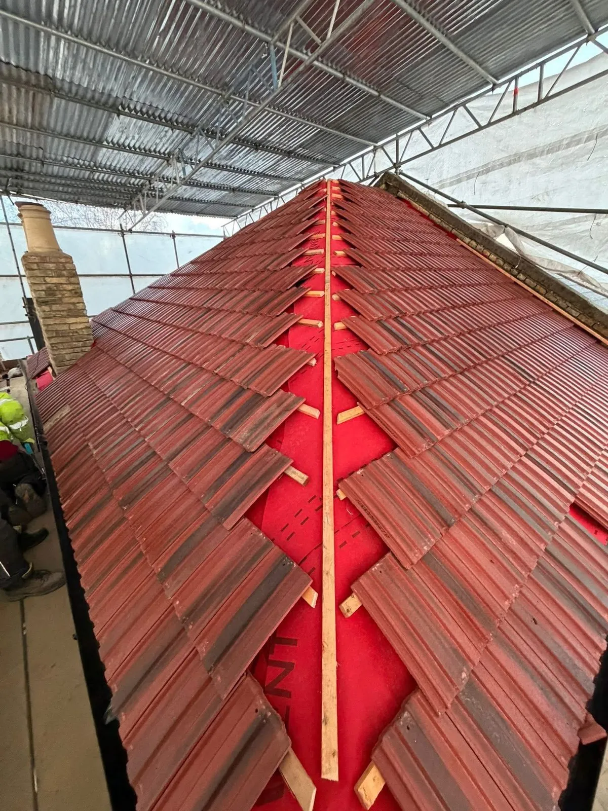 Complete roof replacement with new clay tiles in Northam